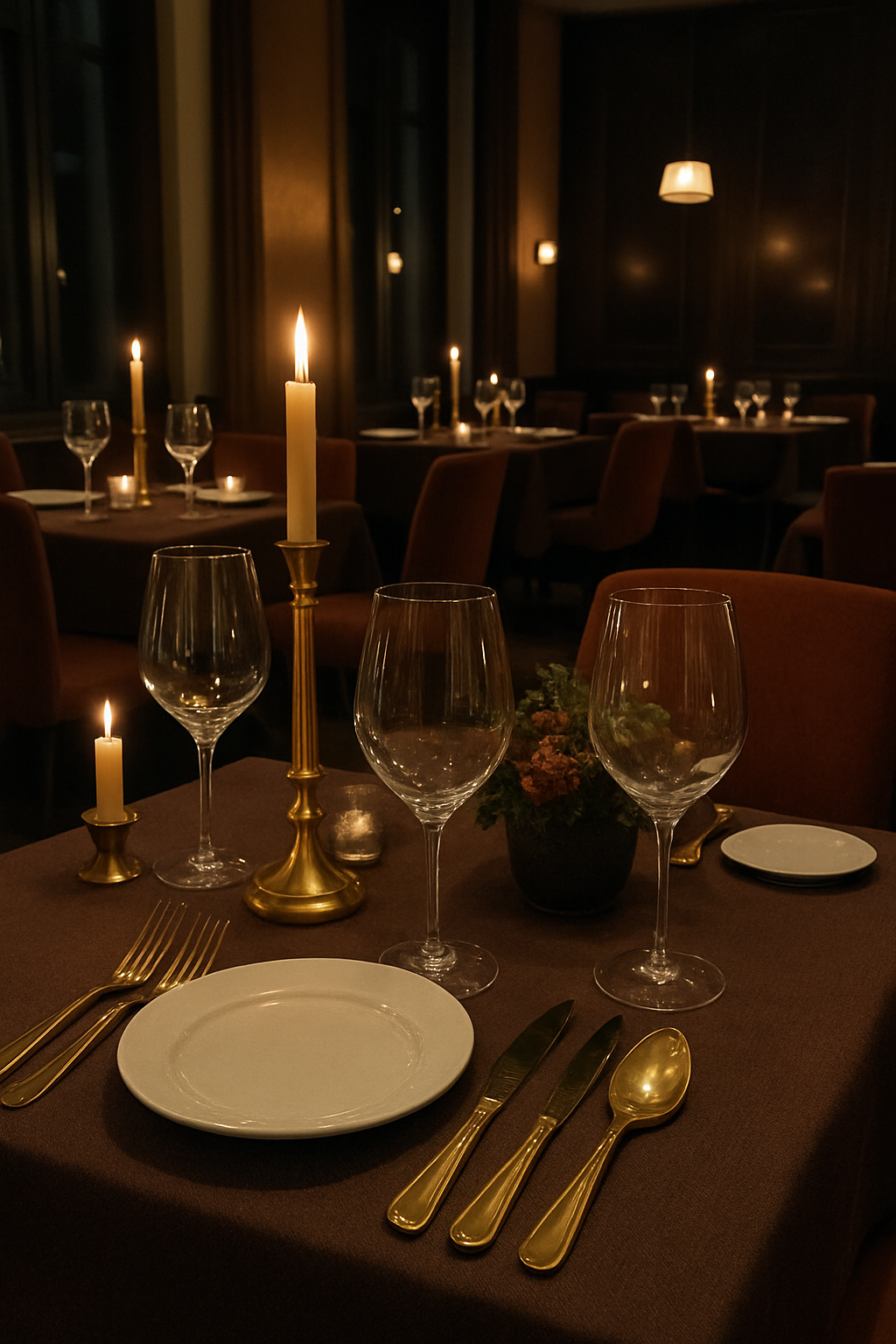 Restauranttisch mit Besteck